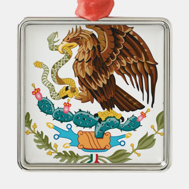 Escudo Nacional de México - Emblema Mexicano Julgransprydnad Metall (Framsidan)
