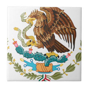Escudo Nacional de México - Emblema Mexicano Kakelplatta
