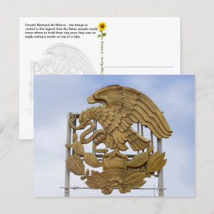 Escudo Nacional de México, Ensenada, BC - Vykort