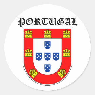 Escudo Portugal Runt Klistermärke