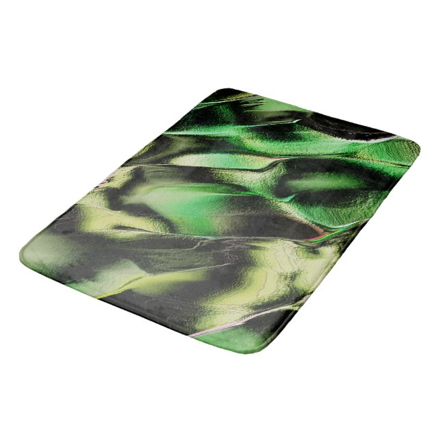 Esculpido de metall opaco, em verde e Tom de creme Badrumsmatta (Vinklad)