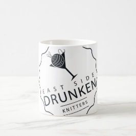 ESDK klassisk logotyp vit-på-vit mugg