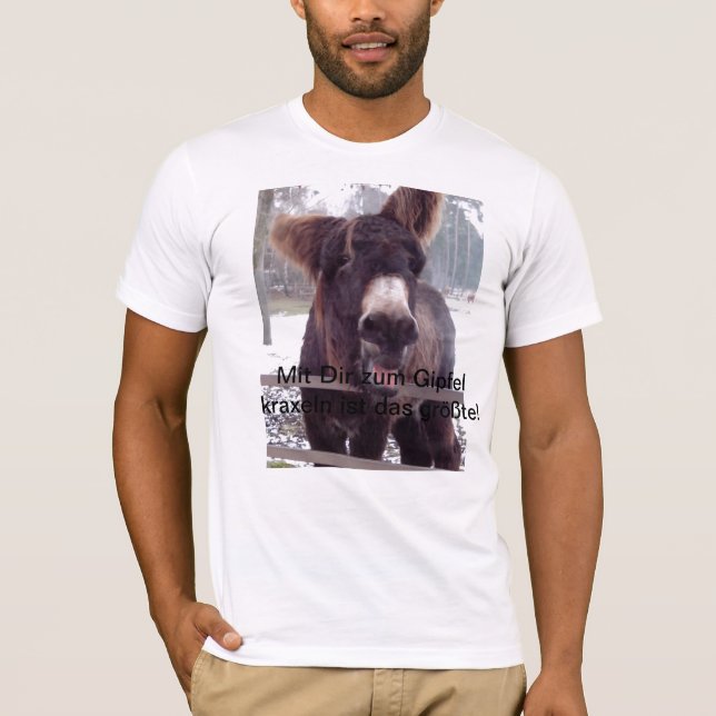 Esel in Sprachstimmung T-shirt (Framsida)