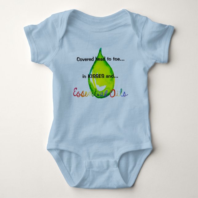 Esentiell Oils huvud till tålig grönt Tee Shirt (Framsida)