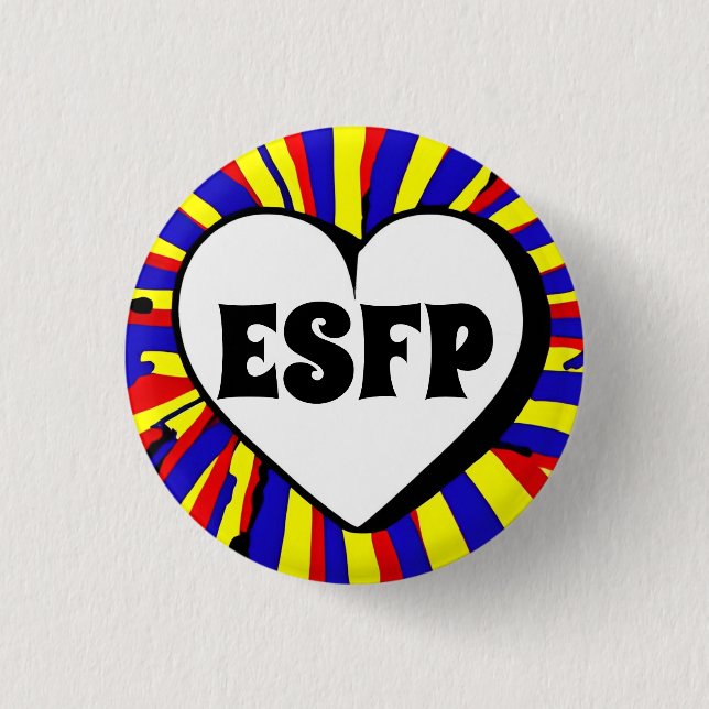 ESFP MBTI 3 Cm Round Badge Knapp (Framsida)
