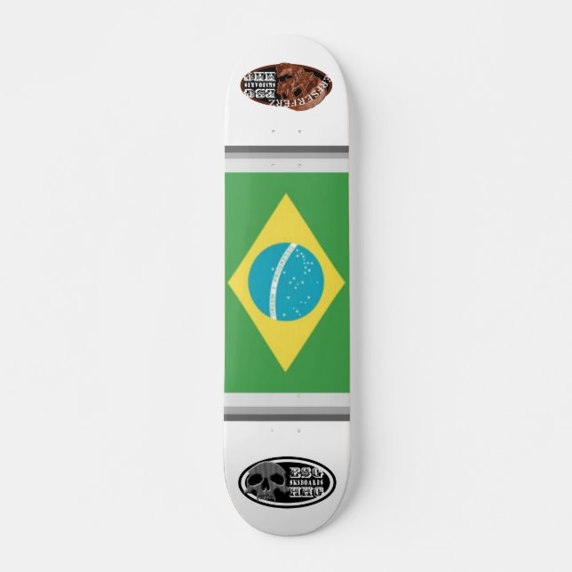 ESGHHG Brasilien Skateboard Bräda 20 Cm (Framsida)