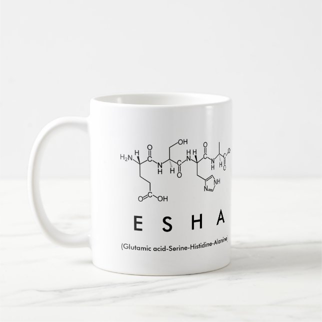 Esha peptide namn mugg (Vänster)