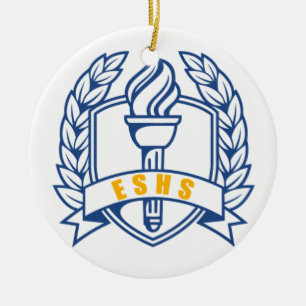 ESHS-heder, forskare, symbol Julgransprydnad Keramik