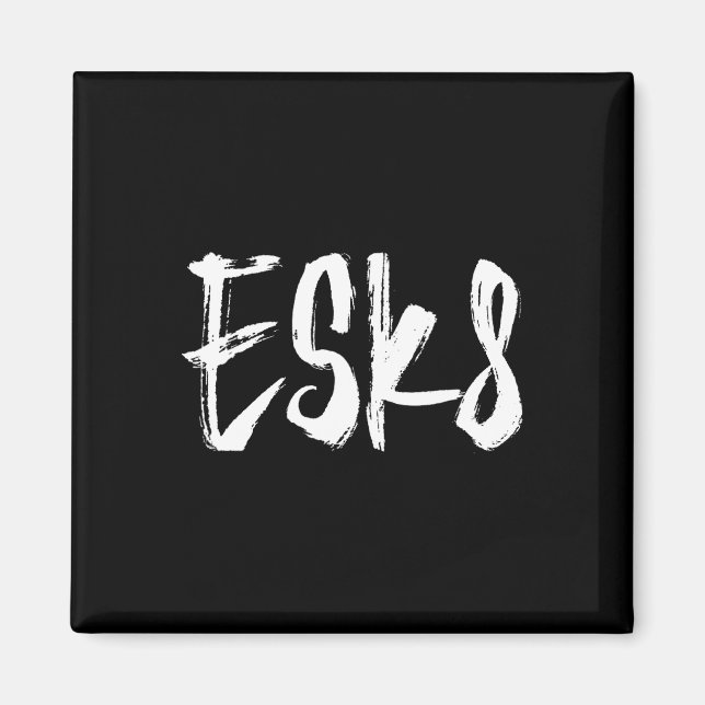 Esk8 - Elektrisk skateboardåkning  Magnet (Framsidan)