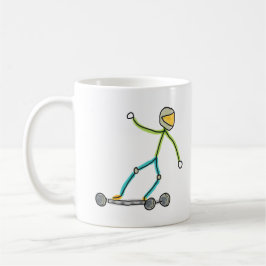 Esk8 Stickman Kaffemugg