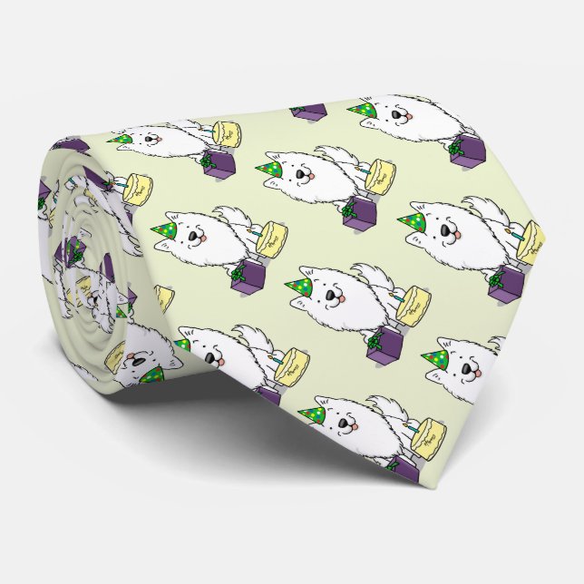 Eskie Grattis på födelsedagen Party Amerikanska es Slips (Rullad)