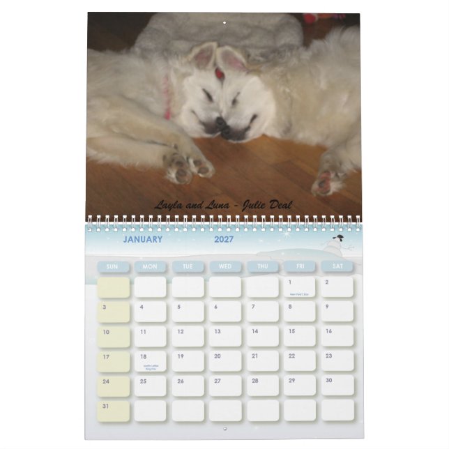 Eskie räddarear förenade kalender 2010 (Jan 2027)