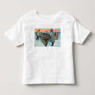 Eskimåer som lanserar Whalingfartyget T Shirt