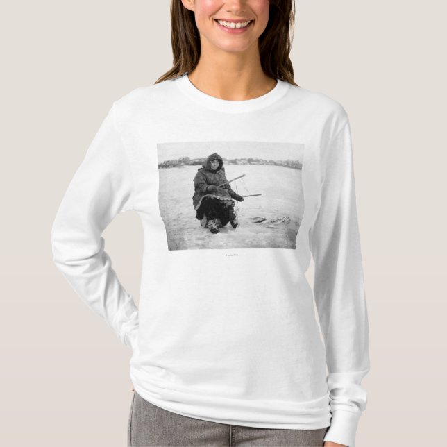 Eskimåisfiske i Nome, Alaska fotograferar T-shirt (Framsida)