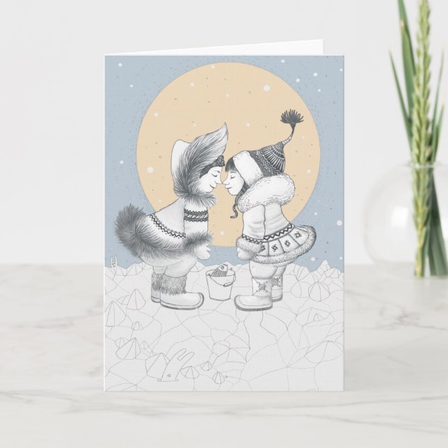 Eskimåkyss Helgkort (Framsida)