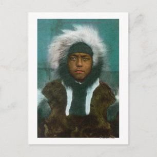 Eskimo Boy med namnet Menadelook Vykort