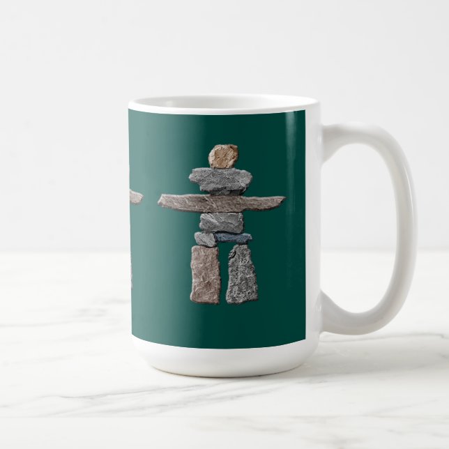 Eskimo Cairn, Inuit Inukshuk Drinking Mugg (Höger)