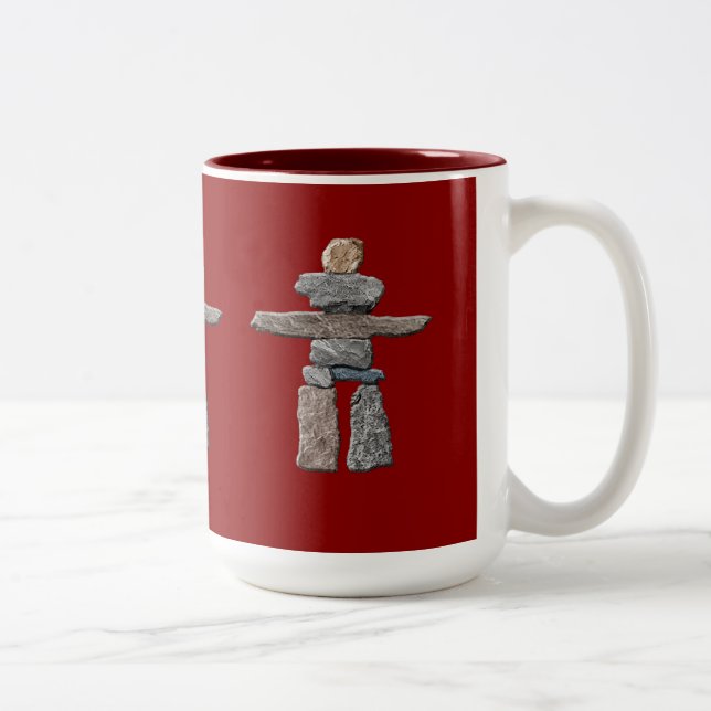 Eskimo Cairn, Inuit Inukshuk Drinking Mugg (Höger)
