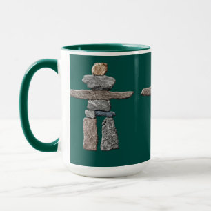 Eskimo Cairn, Inuit Inukshuk Drinking Mugg