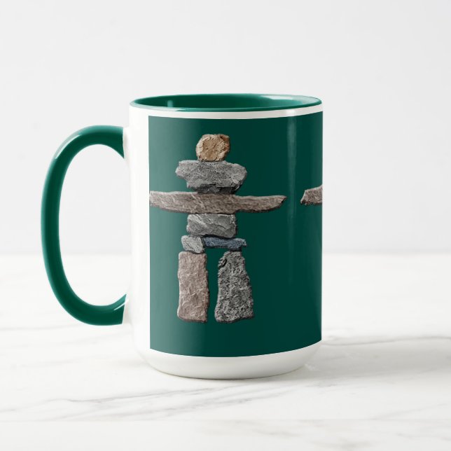 Eskimo Cairn, Inuit Inukshuk Drinking Mugg (Vänster)