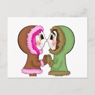 eskimo kisses vykort