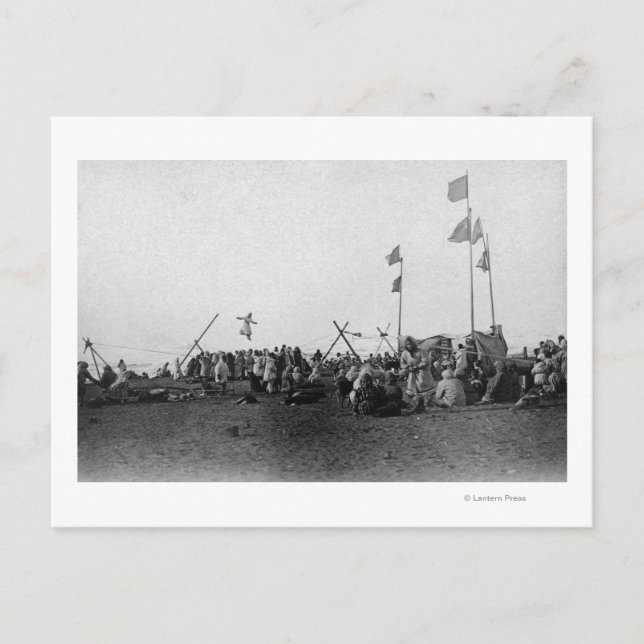 Eskimo Sports at Barrow, Alaska Photograph Vykort (Framsida)