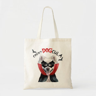 Eskimo Vampire Hund Bus eller godis Halloween Tygkasse