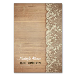 Eskort från bröllop, rustiskt trä snöre bordsnummer