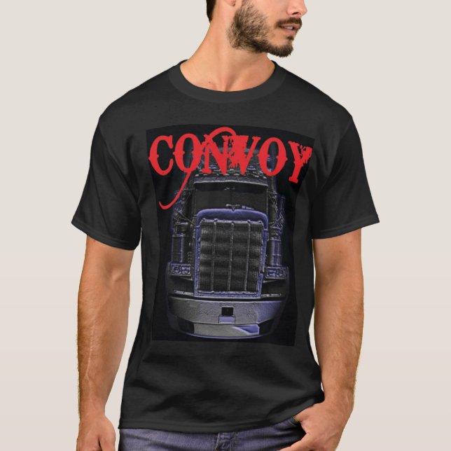 Eskortfartyglastbilskjorta Tee Shirt (Framsida)