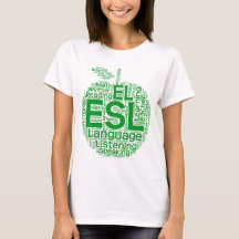 Esl-kvinna grundläggande T-tröja