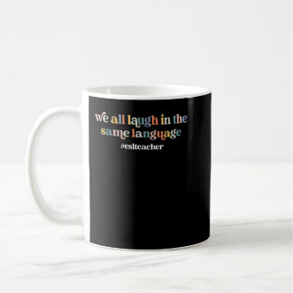 ESL LÄRARE ESOL Student Cute Retro Back to school Kaffemugg