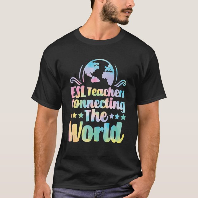 ESL-lärare som kopplar samman den engelska virtuan T Shirt (Framsida)