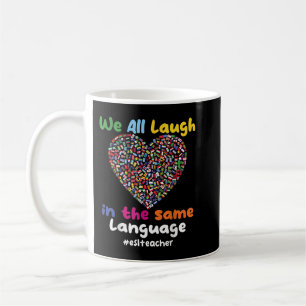 ESL Lärare vi alla leker på samma språk Kaffemugg