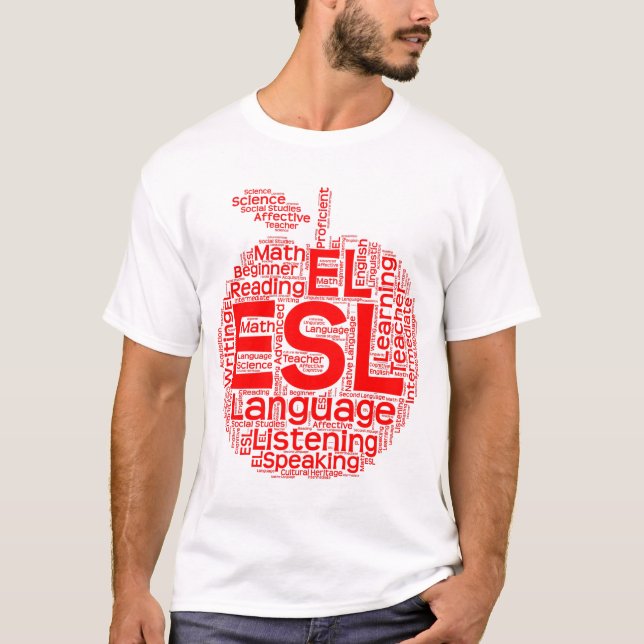 Esl-manar grundläggande T-tröja Tee Shirt (Framsida)