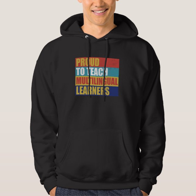 ESL:s flerspråkiga ESOL-språk Hoodie (Framsida)