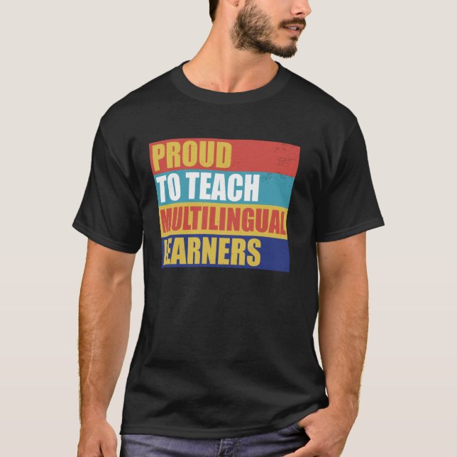 ESL:s flerspråkiga ESOL-språk T Shirt (Framsida)