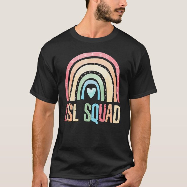 Esl Squad Teacher Crew Team Back to school Engelsk T Shirt (Framsida)