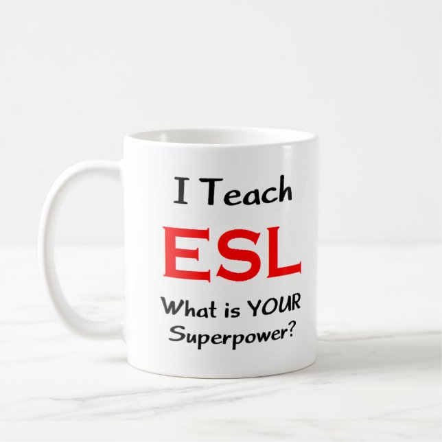 esl teach kaffemugg (Vänster)