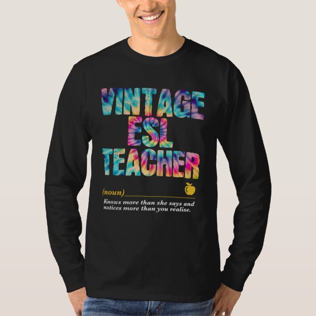 ESL Teacher Appreciation Week Back to School  1 T Shirt (Framsida)