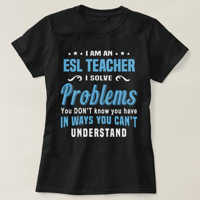 ESL Teacher T Shirt (Design framsida)