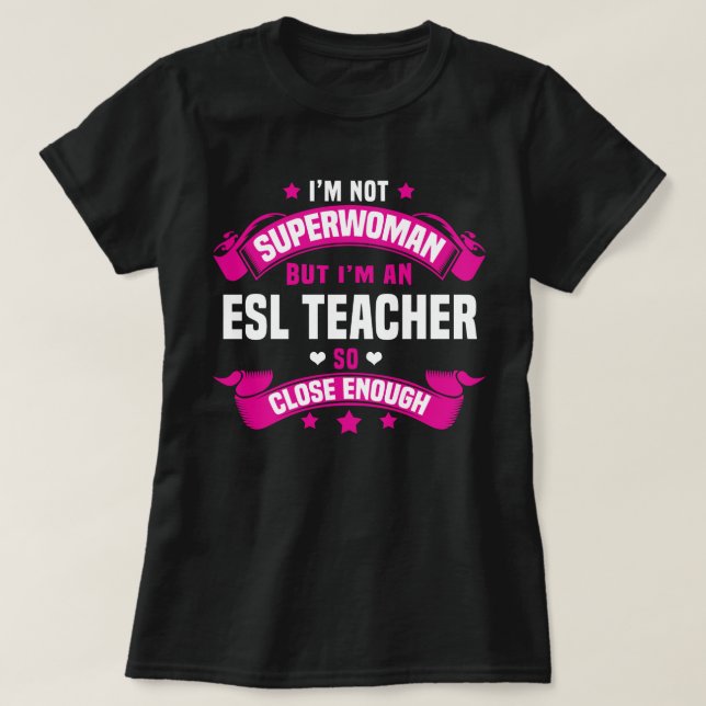 ESL Teacher T Shirt (Design framsida)