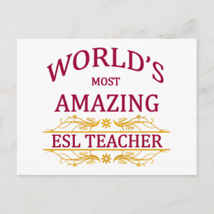 ESL Teacher Vykort