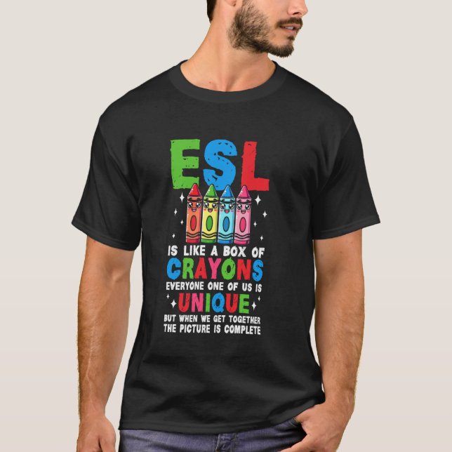 ESL-undervisning engelska som andraspråk lärare T Shirt (Framsida)