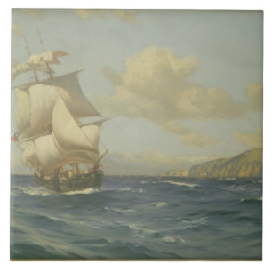 Esmeralda 1908 (olja på kanfas) kakelplatta