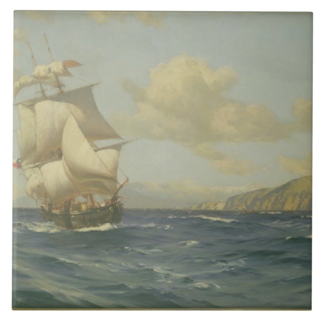 Esmeralda 1908 (olja på kanfas) kakelplatta (Framsidan)