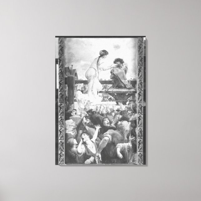 Esmeralda och Quasimodo, 1905 Canvastryck (Framsida)