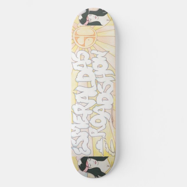 Esmeralda's Roadshow Officiell Skateboard Deck (Framsida)