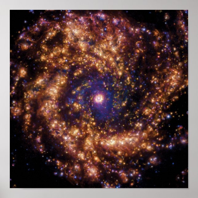 ESO Spiral Starburst Galaxy Messier 61 Poster (Framsidan)