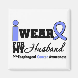Esofagal Cancer Periwinkle Ribbon för min Make Magnet