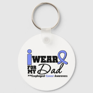 Esofagal Cancer Periwinkle Ribbon för min Pappa Nyckelring